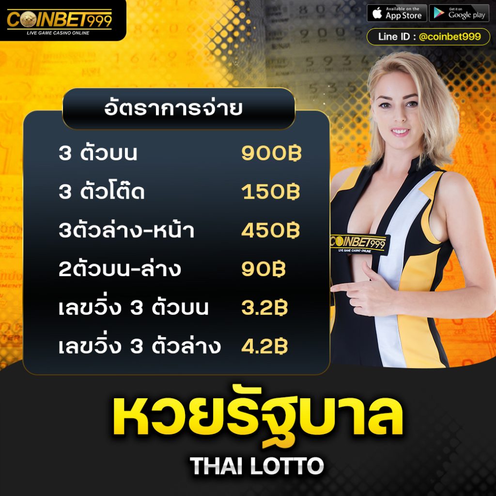 อัตราการจ่าย หวยรัฐบาลไทย